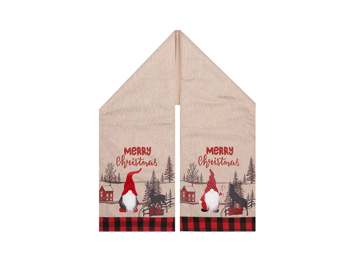 Conjunto de Decorações de Natal com Bandeira, Rena, Almofada LAXISCREED