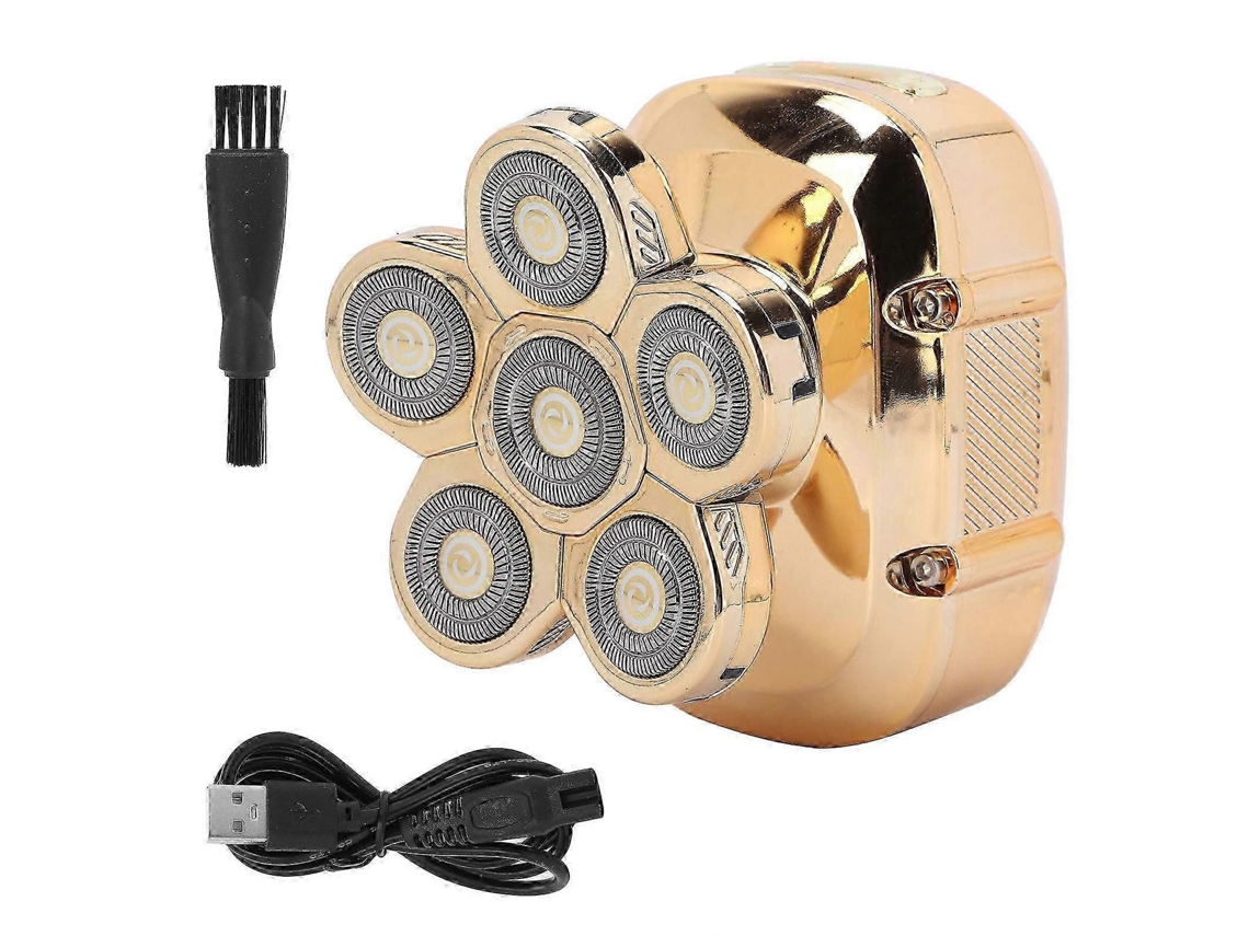 Aparador De Barba Elétrico Recarregável Via Usb Com 6 Lâminas - Barbeador Portátil Sem Fio Para Homens Com Precisão No Cuidado Pessoal.