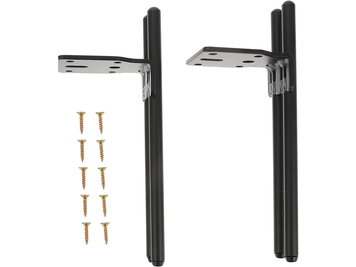 Sewacc Conjunto De 2 Pés Móveis Resistentes E Duráveis Para Sofá, Mesa De Centro E Rack Tv
