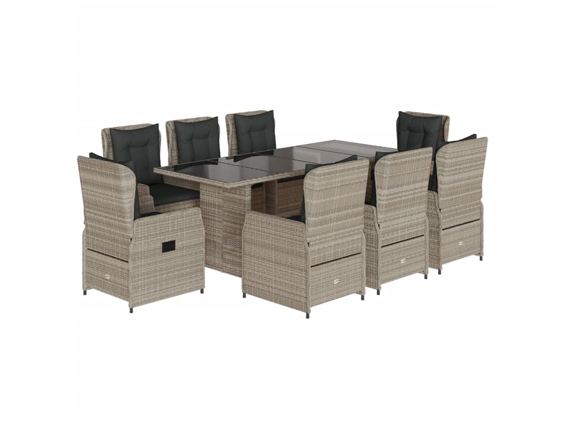 Garden Dining Set, Garden Dining Sets Vidaxl Cinzeto Rattan / Vime (n/a)