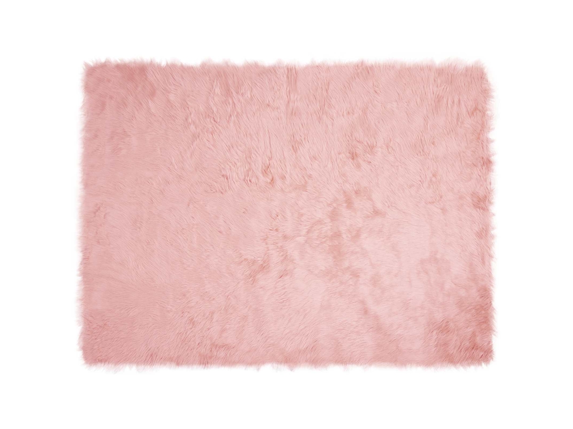 Conjunto 1 Tapete Vidaxl Rosa Poliéster (160 X 230 Cm)