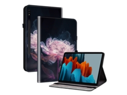 Capa SUporte MULTIÂNGULO HEXINYIGJLY para Samsung Tab S7 S8 11" com Wake/sleep e Porta Canetas Marrom