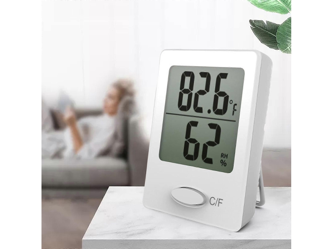 Termômetro E Higrômetro Para Ambientes Internos Com Tela Grande E Medidor De Umidade E Temperatura.