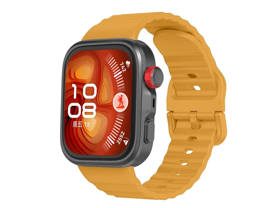 Pulseira De Silicone Texturizada Em Cor Sólida Para Huawei Watch Fit 4 Pro / Fit 4 / Fit 3