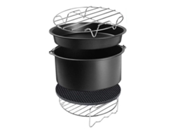 Acessórios Para Fritadeira A Ar De 6 Polegadas Com Forma Para Bolo, Assadeira, Grelha E Almofadas Isolantes Para Assar Na Fritadeira A Ar, 5 Peças