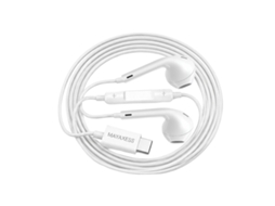 Fones de Ouvido MAYAXESS com fio USB-C para Galaxy Z Flip 5, microfone