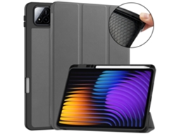 Capa Para Xiaomi Pad 7/7pro 11.2 Pol. Com Porta-caneta Cinza