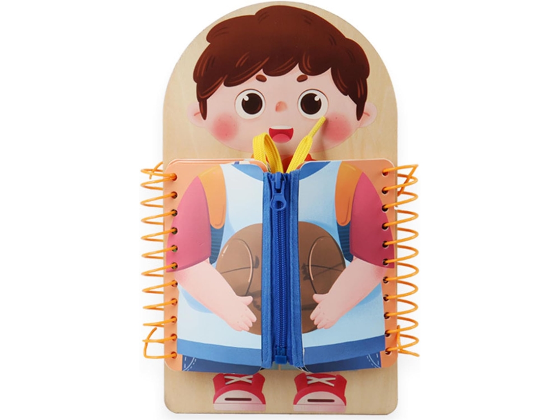 Quadro Educativo Para Ensinar Crianças A Amarrar Os Sapatos, Abotoar