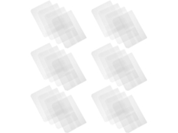 Pastas organizadoras transparentes e impermeáveis em PVC, tamanho A5, com 6 folhas, pacote com 24 unidades. Ideais para...