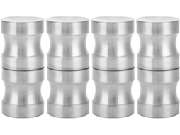 Conjunto De 4 Puxadores Aço Inoxidável 304 Para Portas Box Vidro, Ferragens Para Portas De Banheiro Com Ranhuras Melhor