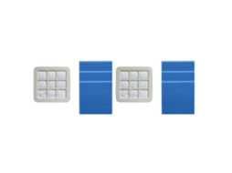 Conjunto Com 2 Filtros Hepa + Algodão Compatíveis Com Os Aspiradores Philips Fc5828, Fc5826, Fc5830, Fc5823, Fc5822, Fc5228, Fc5226 E Fc5225._ptg