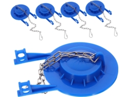 Kit De Válvula Tanque Com Corrente Em Aço Inoxidável 5 Peças Junta Vedação Azul,compatível...