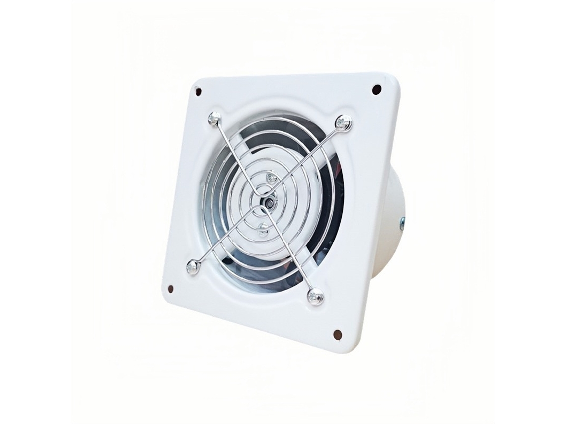 Exaustor Silencioso, Branco, De Janela Para Cozinha E Banheiro, Furo 4", 25w