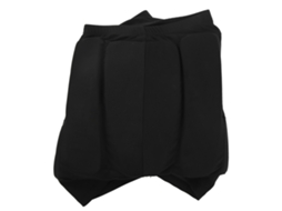 Rebe-pantalones Cortos Protector De Cadera Nylon Eva Amigable Con La Piel Resistente Al Calor Para Ciclismo Ski Deportes Negro Xxl