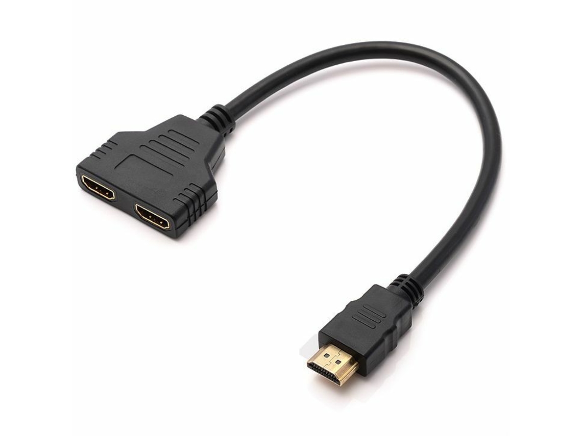 Divisor Hdmi 1 Entrada 2 Saídas Cabo Adaptador Conversor 1080 Duplicador Multimonitor SUNNY SPACES