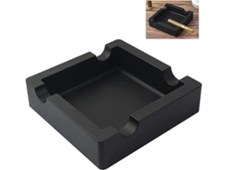 Cinzeiro para Charutos de Exterior, Resistente a Quebras, com Bordas Reforçadas, 4 Divisórias e Suporte Multifunções, Moderno STELASPLEN