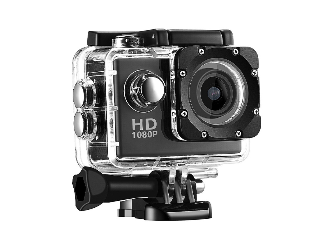 Câmera de Ação 4k Ultra Hd, 3mp, Bateria de 900mah, Caixa À Prova D'água MDUG