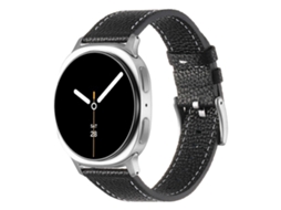 Pulseira De Couro Com Textura De Lichia Em Ambos Os Lados Para Samsung Galaxy Watch8 / Watch8 Classic