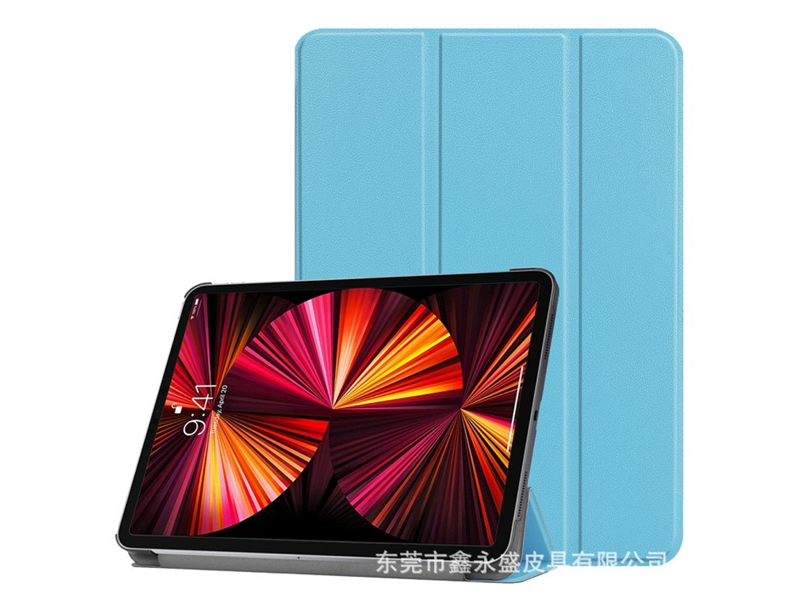 Capa Para Tablet Lurelia, Compatível Com Oppo Pad Air 2022, Azul Claro, Pupc, Dobrável Com Suporte, Função Sono