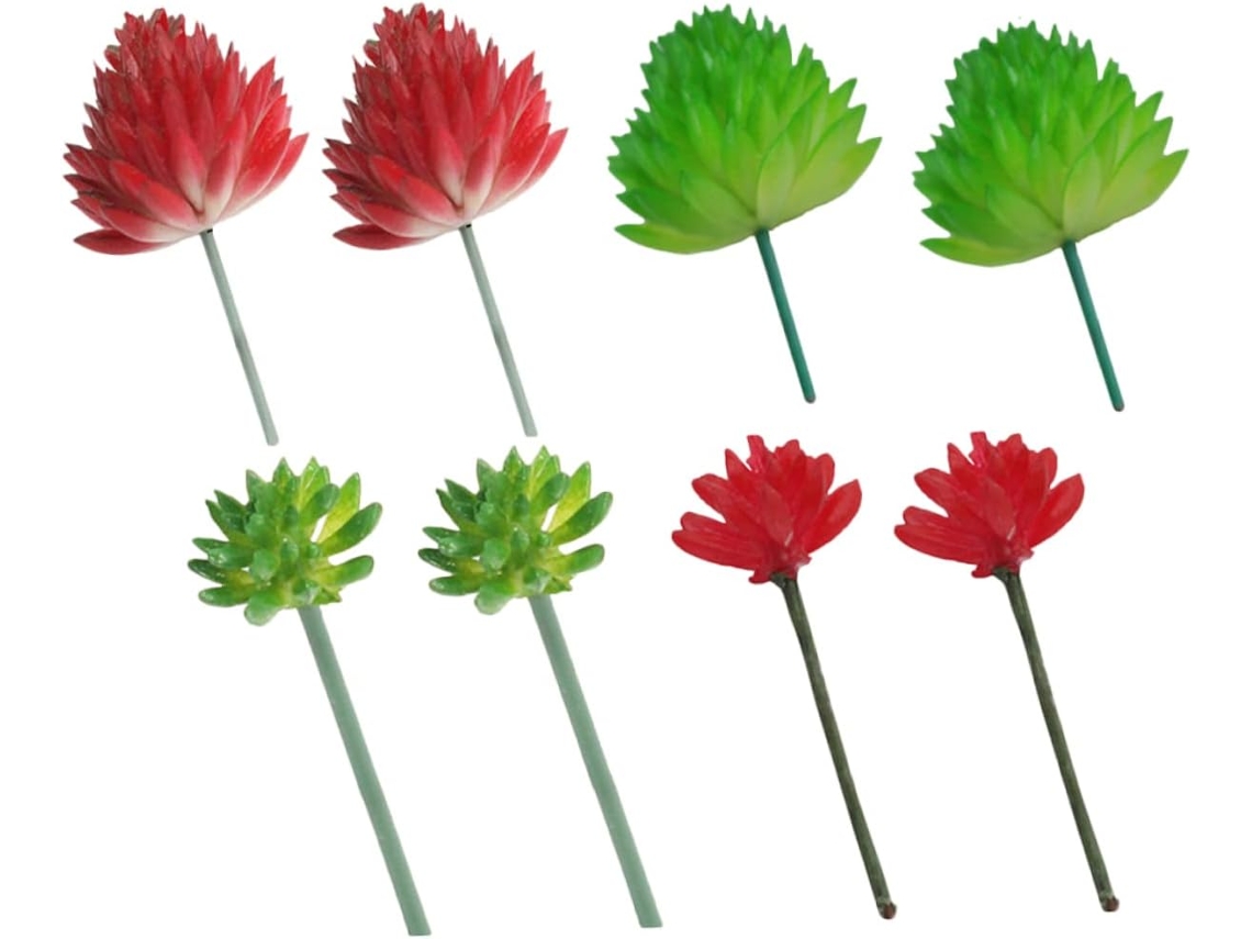 2 Conjuntos De Suculentas Artificiais Para Decoração De Centros De Mesa Externos.