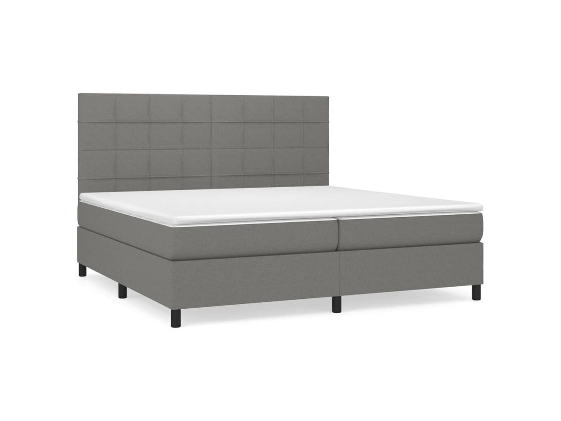 Box Spring Bed, Box Spring Beds Vidaxl Cinzeto Tecido (200 X 200 Cm)