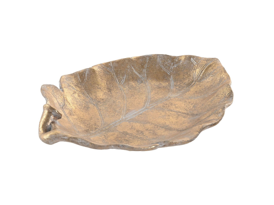 Centro De Mesa Home Esprit Dourado Resina 33 X 26 X 6 Cm