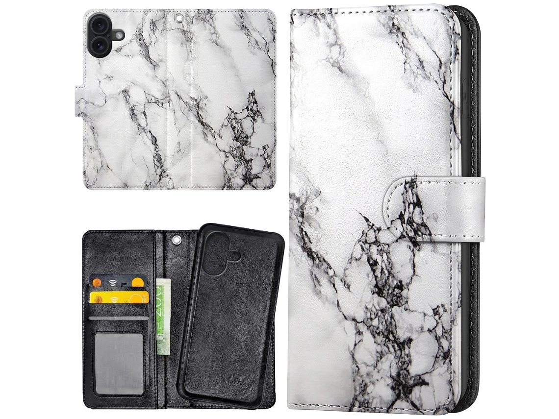 Capa Carteira/capa De Mármore Para Iphone 17