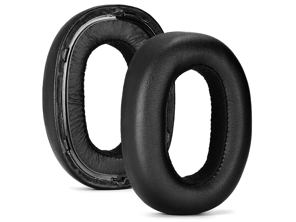 Lurelia Almofadas Auriculares Em Couro Proteico Com Espuma Viscoelástica Compatíveis Com Akg N700nc Preto - 1 Par