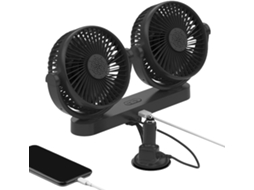 Ventilador Usb Para Carro, Ventilador Elétrico Duplo 12v 24v