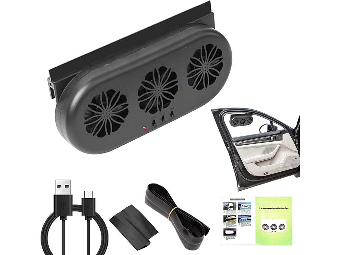 Ventilador De Carro Movido A Energia Solar Exaustão