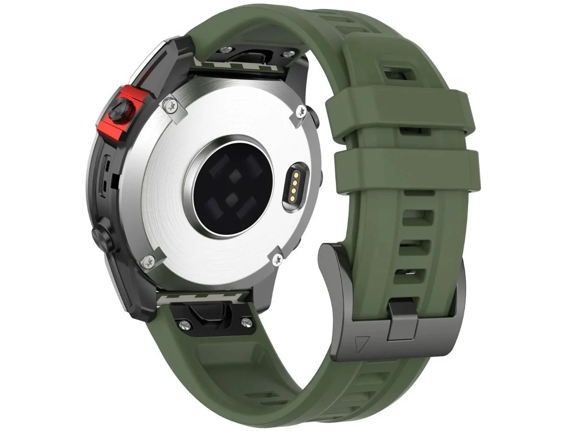 Pulseira ORYSIN de metal e silicone para Garmin Approach S62