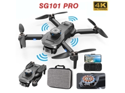 Drone Bestvite De Controle Remoto Sg101pro (4k Duração Da Bateria 15 Min Preto)