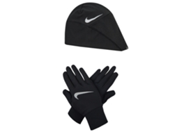 Luvas para Mulher NIKE  Wmns Essential Running Hat-Set N1000595-082 preto (Tamanho: XS/S)