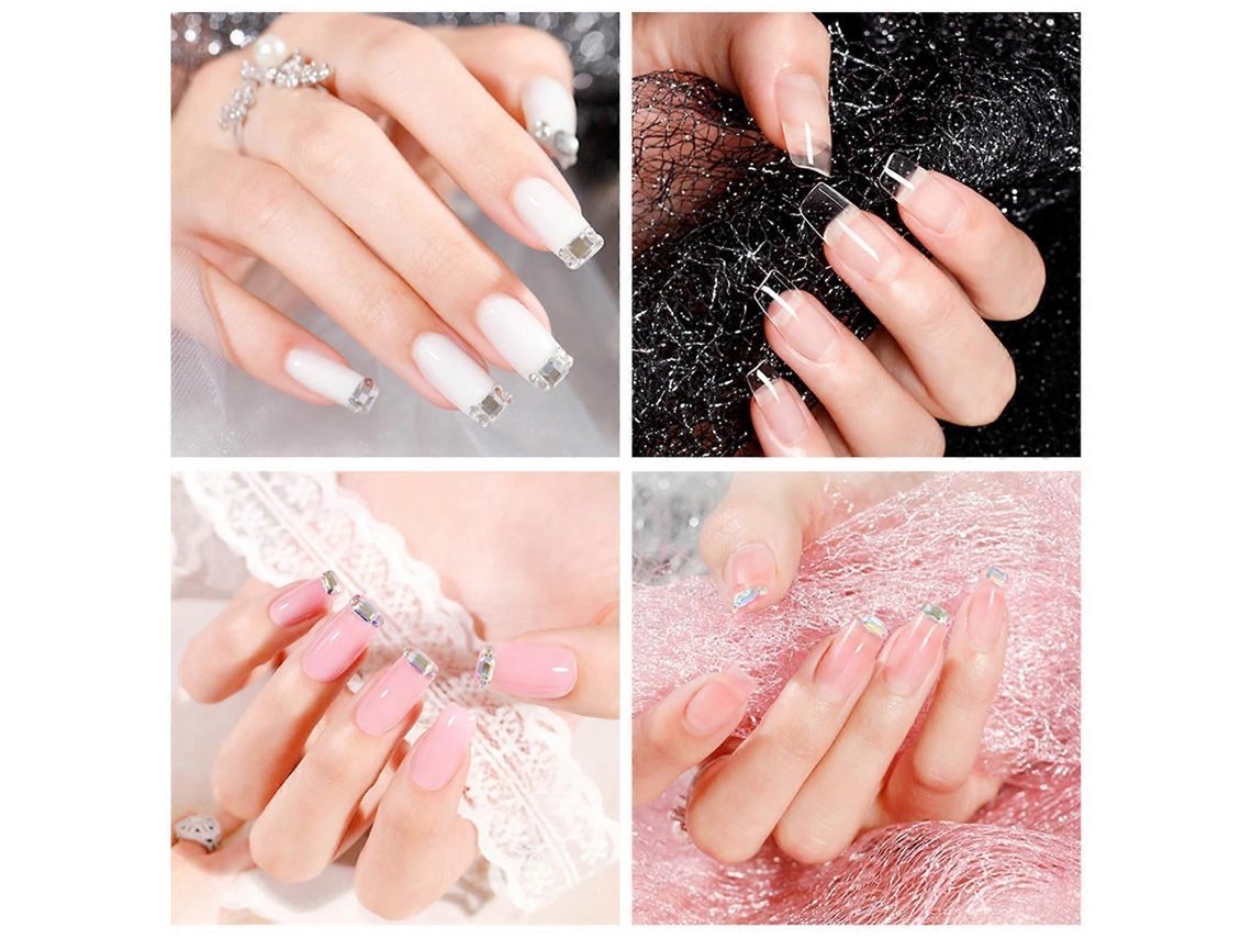 Nail Extension Gel Set Strengthen Uv/led Lamp Dryer Base Coat Top With Brush File Clip Manicure Tools GOKOCO