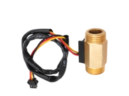 Sensor de fluxo de líquido com interruptor de efeito Hall, medidor de vazão com rosca macho G1/2, 5 V CC, 1 a 30 l/min.