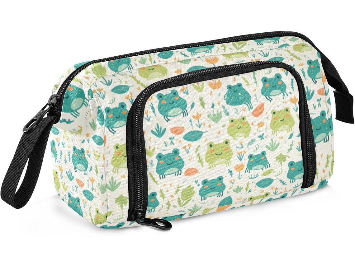Estojo para Lápis Verde de Grande Capacidade Fresh Spring com Alça Meninas do Ensino Médio (bolsas Lapiceros)