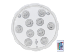 Lâmpada Subaquática LED RGB 16 Cores 10 Pérolas Controle Remoto | S/MARCA
