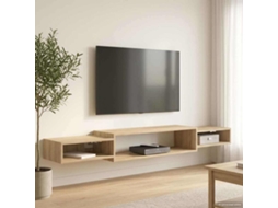 Vidaxl Armário De Tv Montado Na Parede Montagem Na Parede
