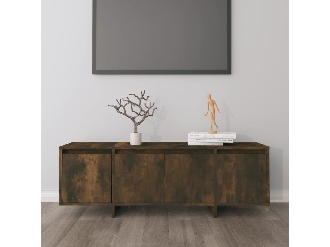 Vidaxl Móvel De Tv 120x30x40,5 Cm Derivados De Madeira Carvalho Fumado