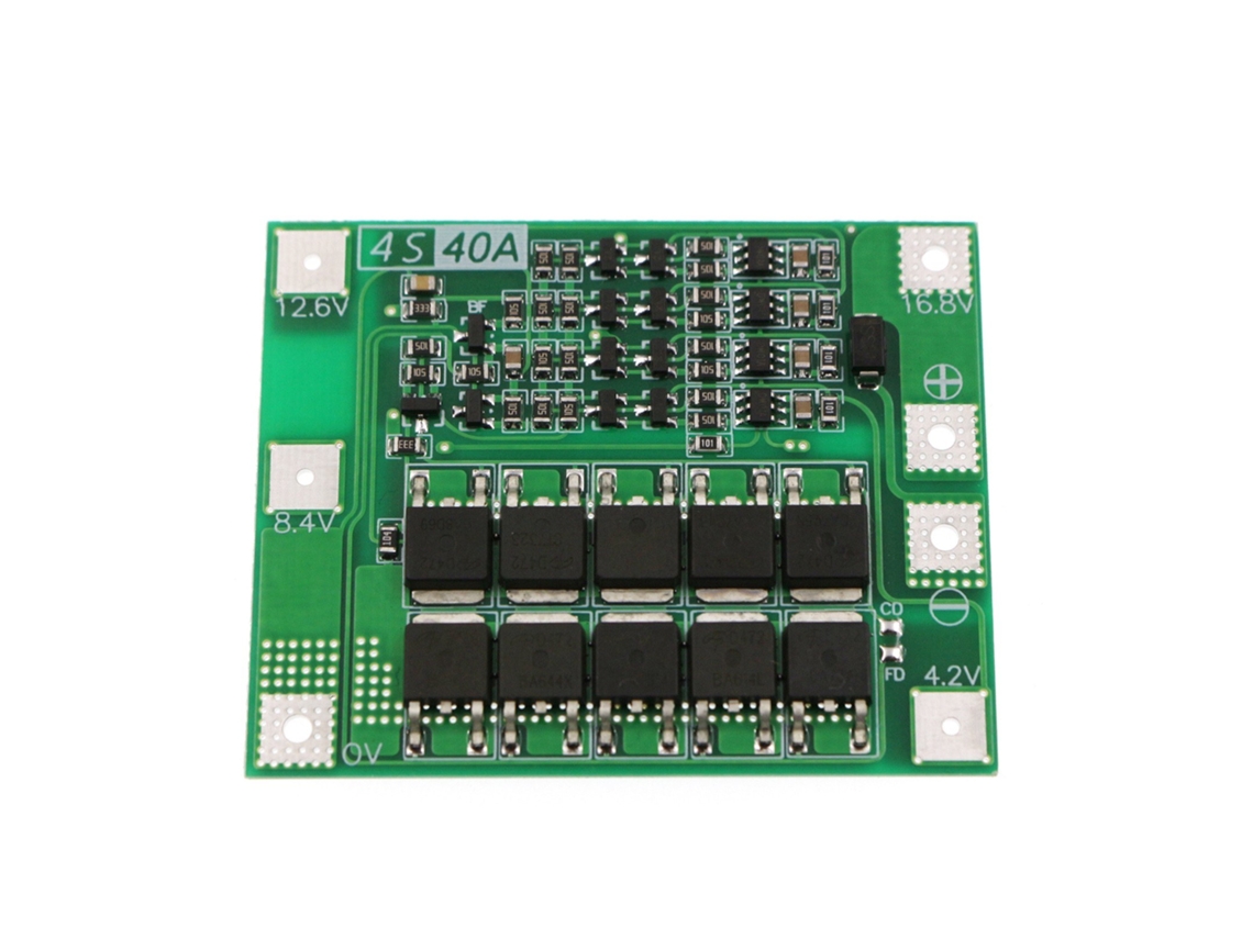 Placa de Proteção de Célula de Íon-Lítio 4S 40A Versão Melhorada Bateria de Lítio Circuitos Integrados Bms Placa Protetora para Motor De