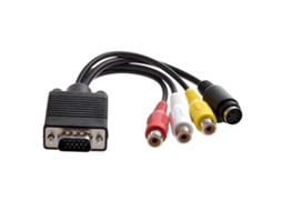 Lurelia Cabo Adaptador Vga Para S-video, 15 Pinos, 4 Pinos
