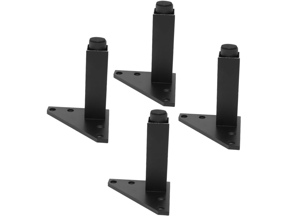 Conjunto De 4 Pés Móveis Ajustáveis Em Liga Alumínio Para Substituição, Sofás E Cômodas
