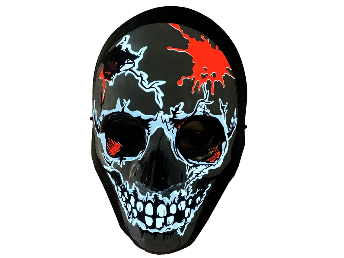 Máscara Caveira 3d Estéreo Luminosa Design