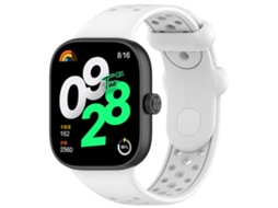Bracelete para Xiaomi Band 9 Pro / Redmi Watch 6 / 5 em silicone respirável com orifícios cor sólida branca XIAOMOYU