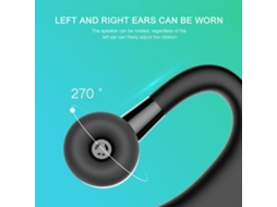 Aetheria fone de Ouvido Bt4.1 V9 Monoaural Rotação 270 Graus Chamadas Handsfree Voz Dial