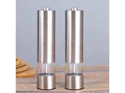 Conjunto De Moedor De Sal E Pimenta Automático Profissional Cooks Com Moagem Ajustável E Botão De Um Toque Para Moer Especiarias ( Aquaforge