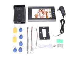 Sistema De Interfone Com Tela Lcd Ahd 7 Polegadas 1080p Visão Noturna