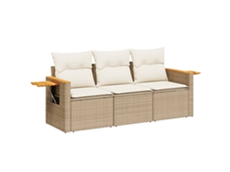 Garden Sofa Set, Garden Sofa Sets Vidaxl Bege Rattan / Vime (n/a)