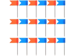 200 Tachinhas Com Formato Bandeira Para Quadros Cortiça E Mapas, Com Pontas De Ferro E Plástico, Ideias Para
