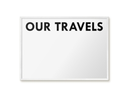 Magnetic Board Our Travels For The Living Room Espelharte (70x50 Cm)